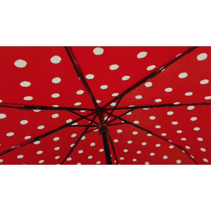 Doppler Knirps T200 medium duomatic dot art red